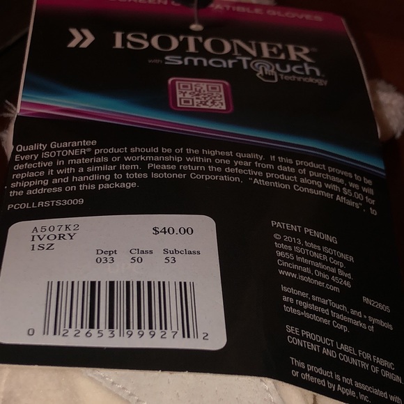 NWT SMART TOUCH ISOTONER GLOVES - Picture 4 of 4